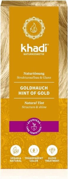 Khadi Henna Bio Tocco dorato – 100g