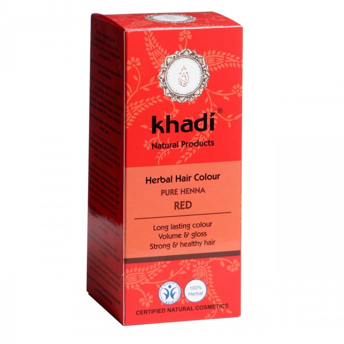 Khadi Henna Natural 100% Pura Rojo – 100g