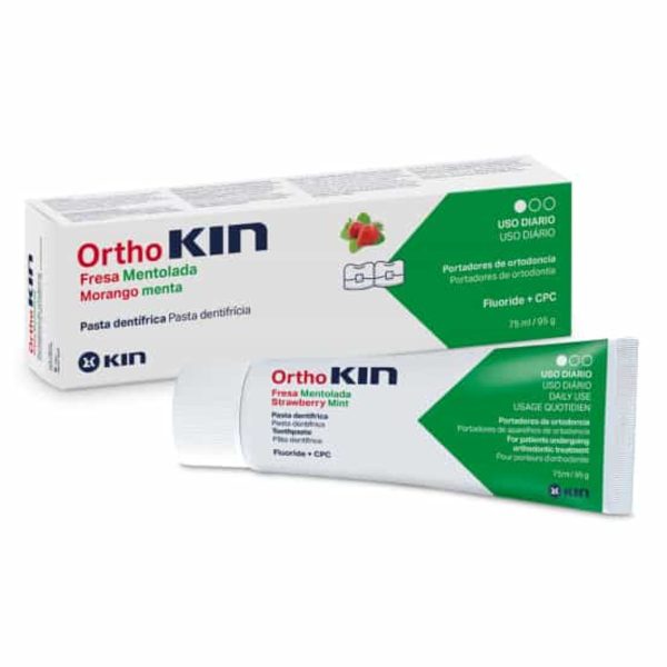 Kin OrthoKin Enjuague Bucal Fresa Mentolada – 500 ml