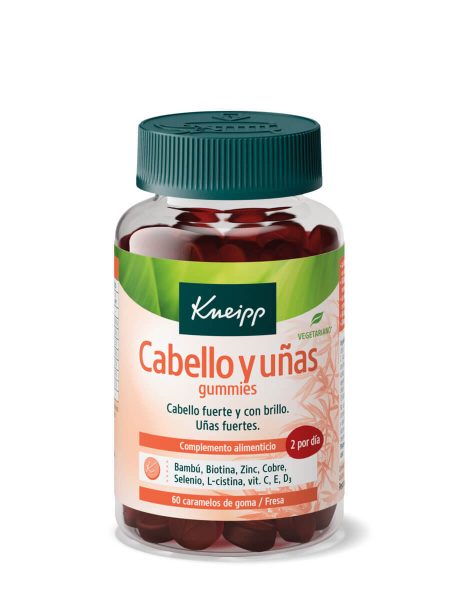 Kneipp cabello y uñas fresa 60 unidades