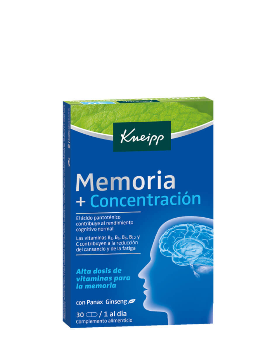 Kneipp Memoria Concentración 30 cápsulas