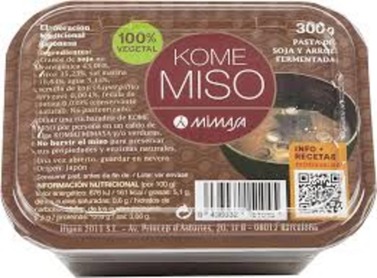 Kome Miso no pasteurizado – Mimasa – 300g