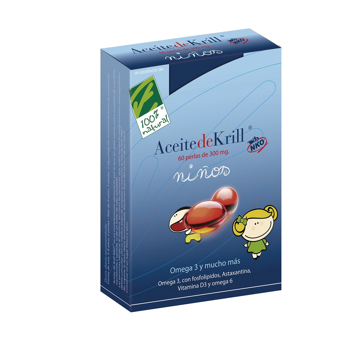Krill NKO Niños 60 perlas 100% Natural