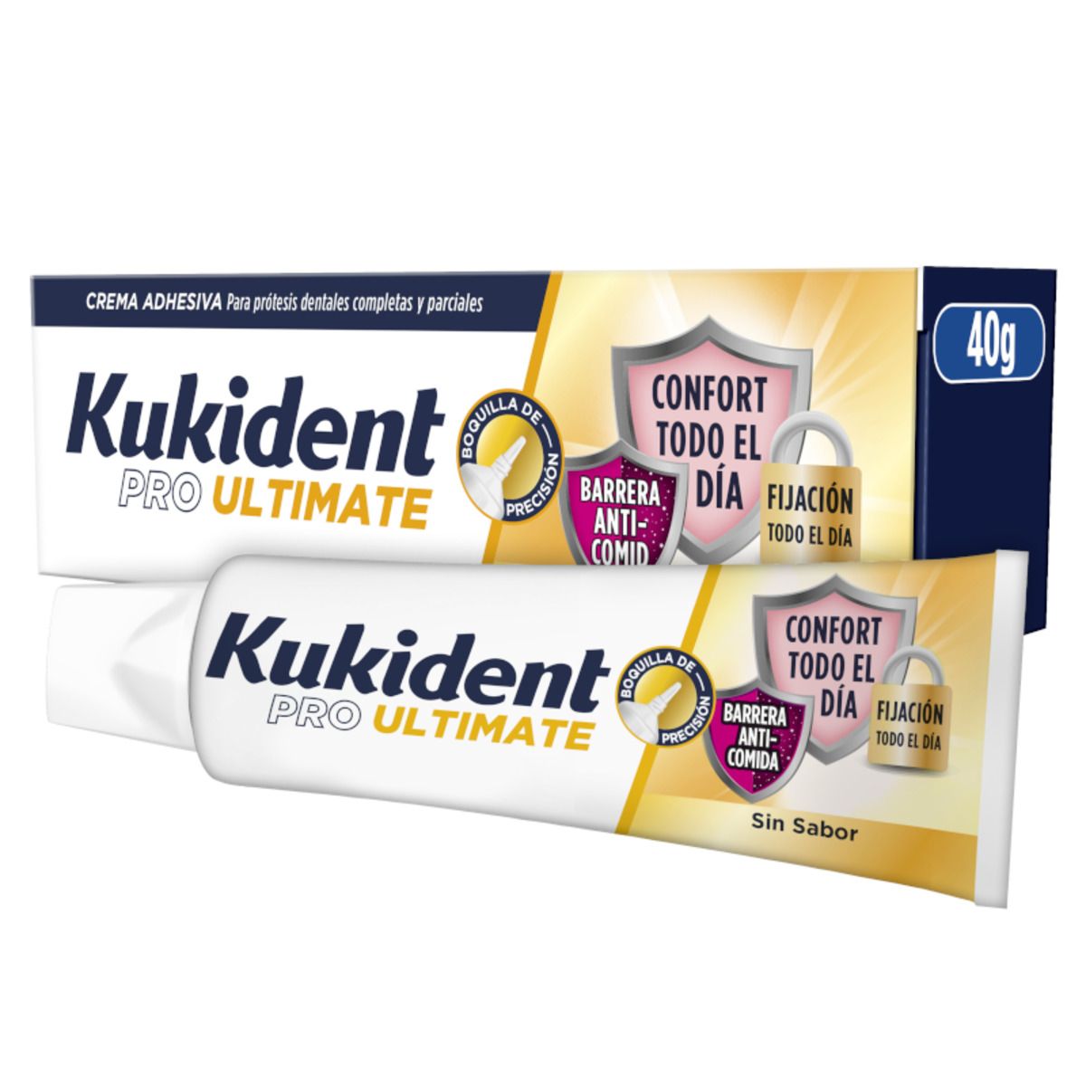 Kukident Pro Ultimate Crema adhesiva sin sabor – 40g
