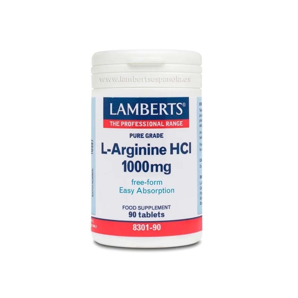 L-Arginine 1000 mg 90 Tabletten Lamberts