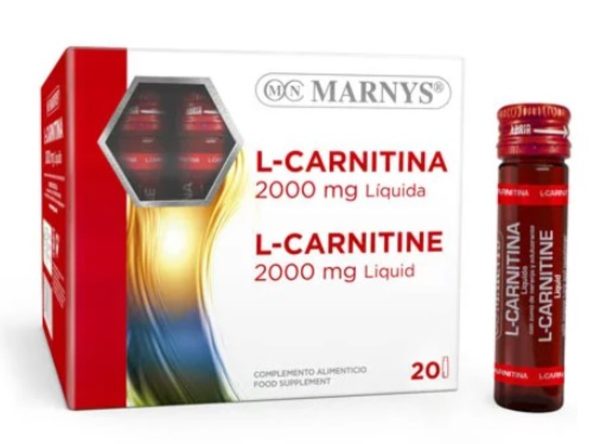 L-Carnitina 2000 mg 20 Flaconi Sapore Arancia Marnys