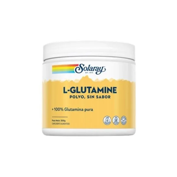 L-Glutamine Poudre au goût neutre Solaray – 300g