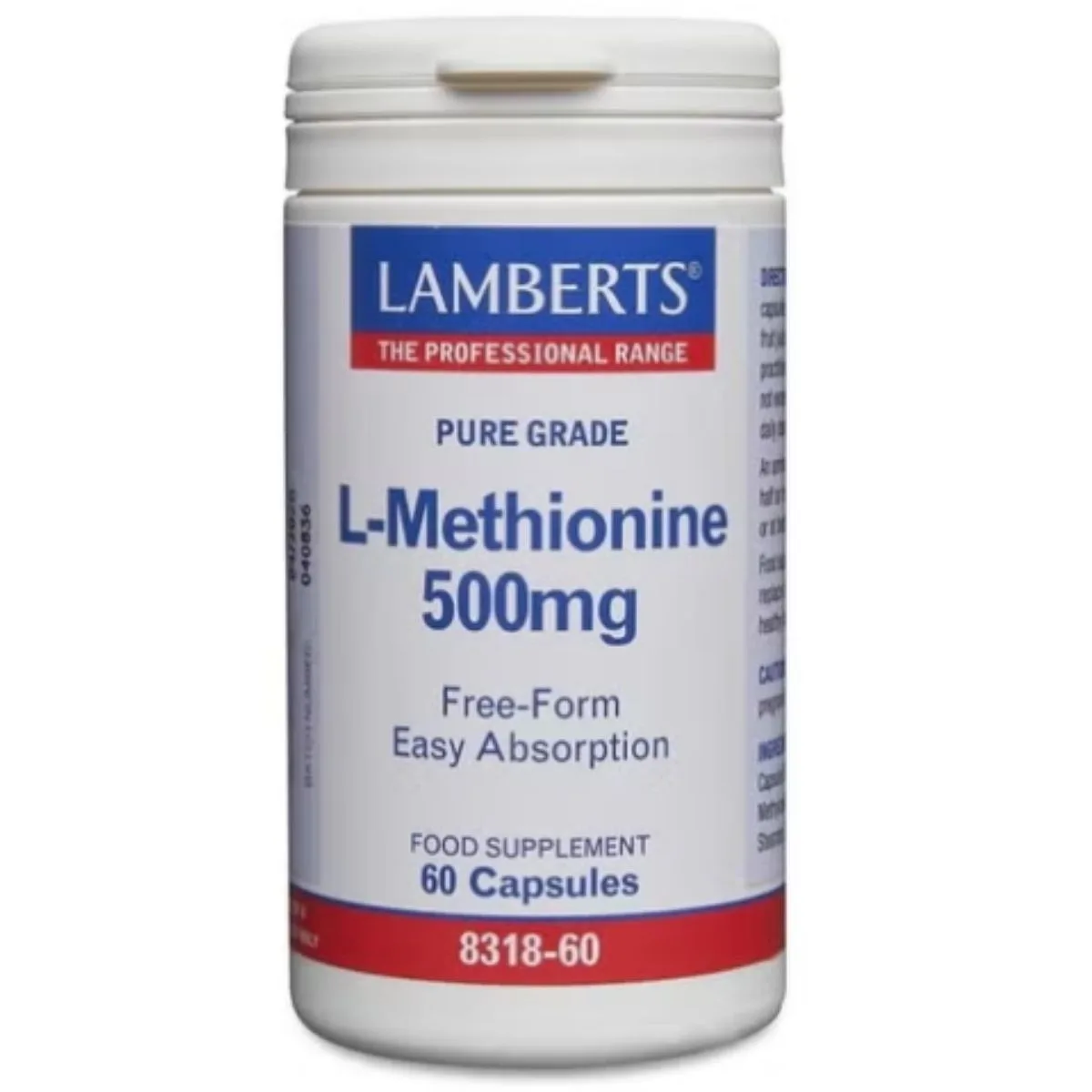 L-Metionina 500 mg 60 kapsula Lamberts