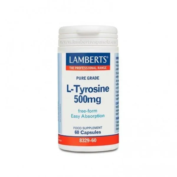 L-Tyrosine 500 mg 60 Κάψουλες Lamberts