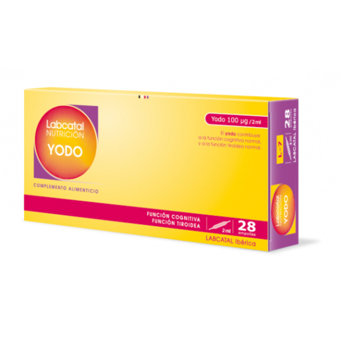 Labcatal 7 Yodo 28 Ampollas