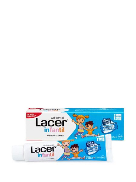 Lacer Kinder Gelzahnpasta Erdbeere 75ml