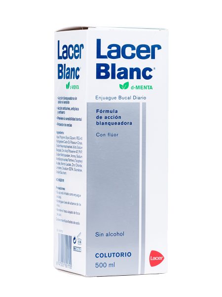 Lacer lacerblanc Mundspülung d-Minz 500 ml