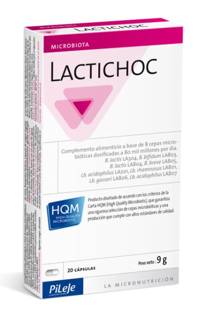 Lactichoc Pileje 20 cápsulas