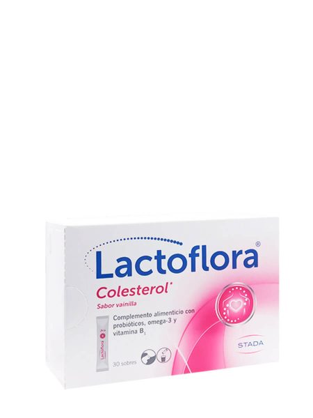 Lactoflora 30 sticks saveur vanille cholestérol