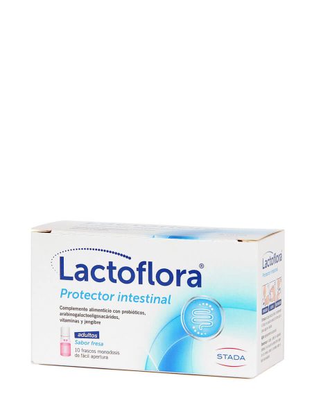 Lactoflora Darmschutz Erdbeere 10 Flaschen