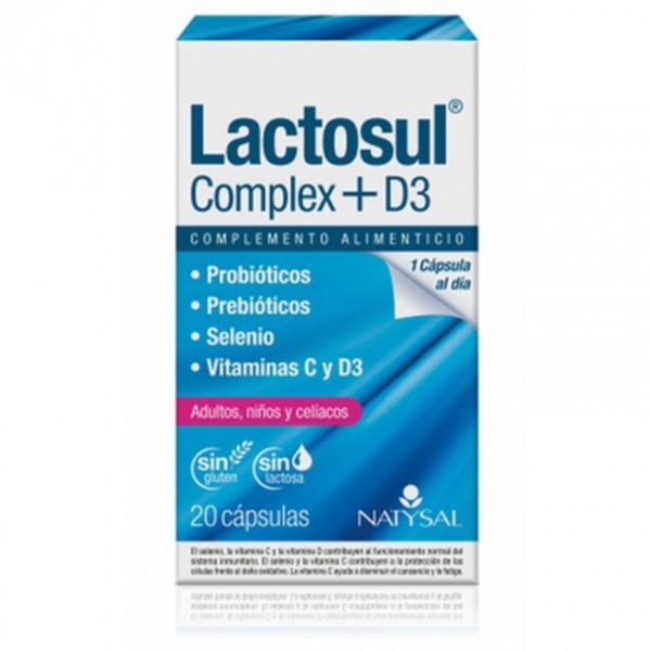 Lactosul Complex + D3 20 Capsules Natysal