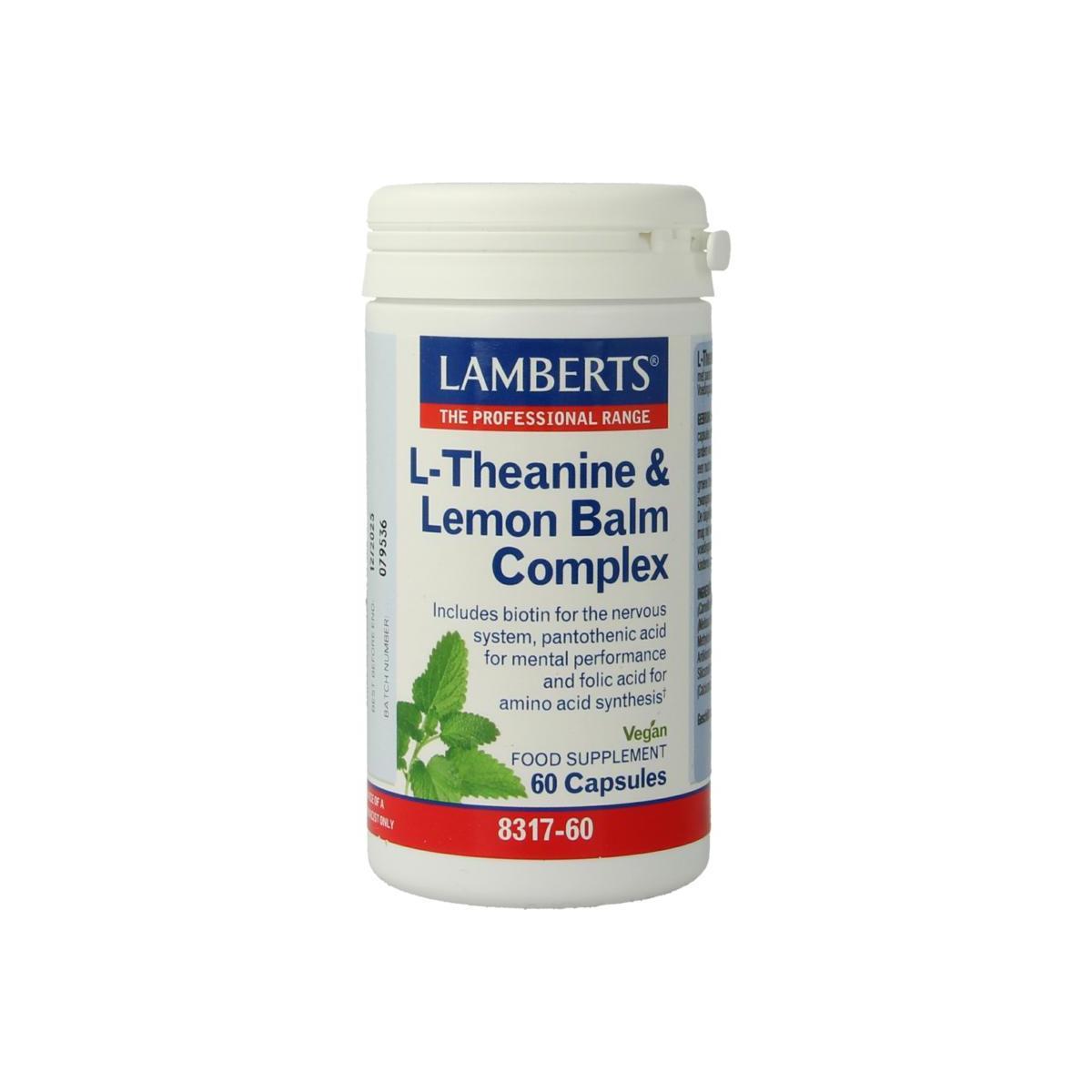 Lamberts Complejo Teanina Limón 60 cápsulas