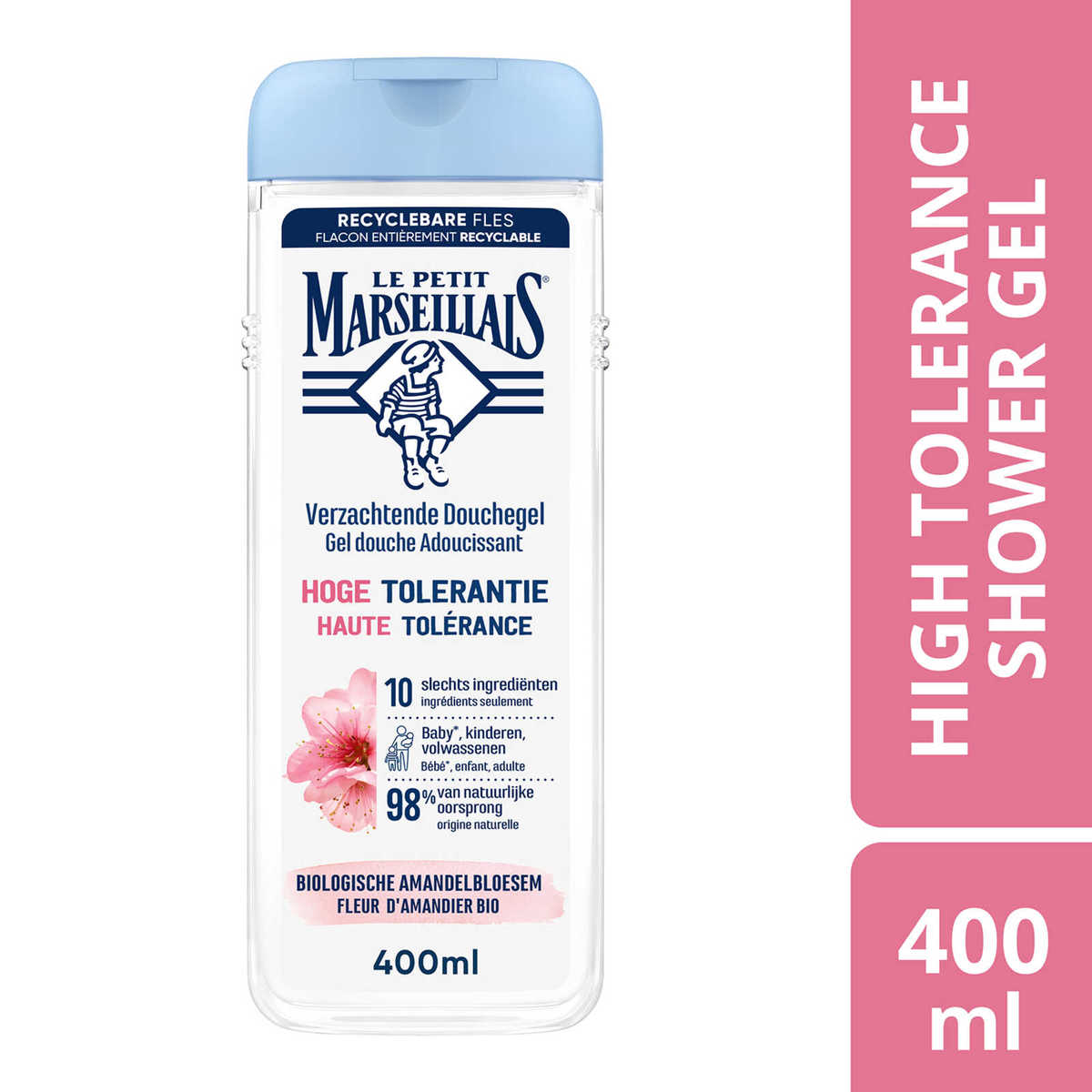 Le PETIT MARSEILLAIS Gel douche Adoucissant Haute Tolérance Fleur d’Amandier BIO