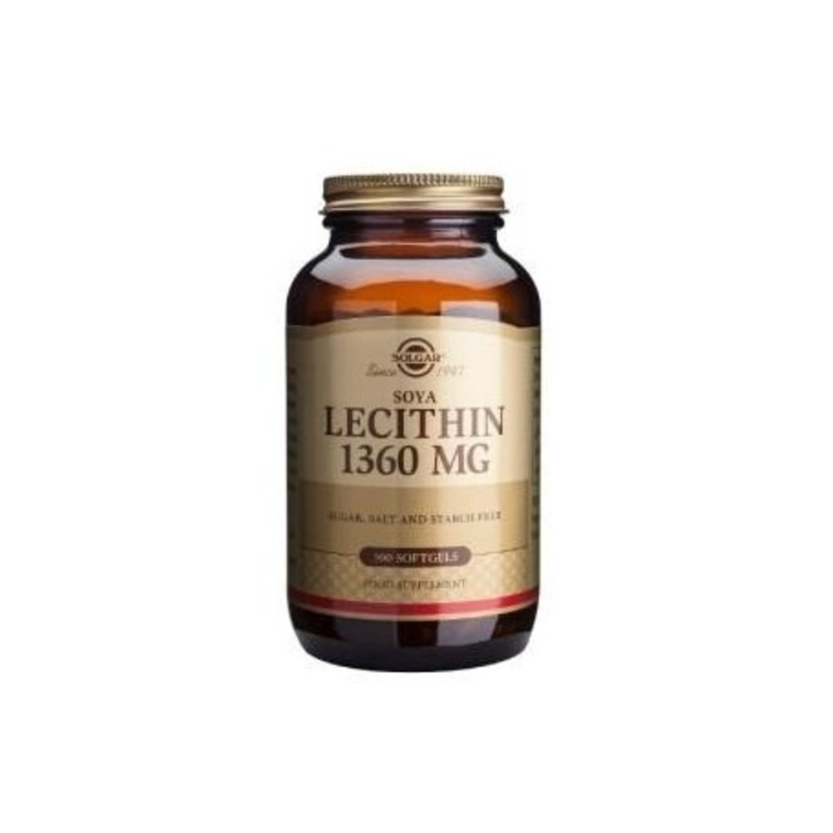 Lecitina 1360 mg 100 Perlas Solgar