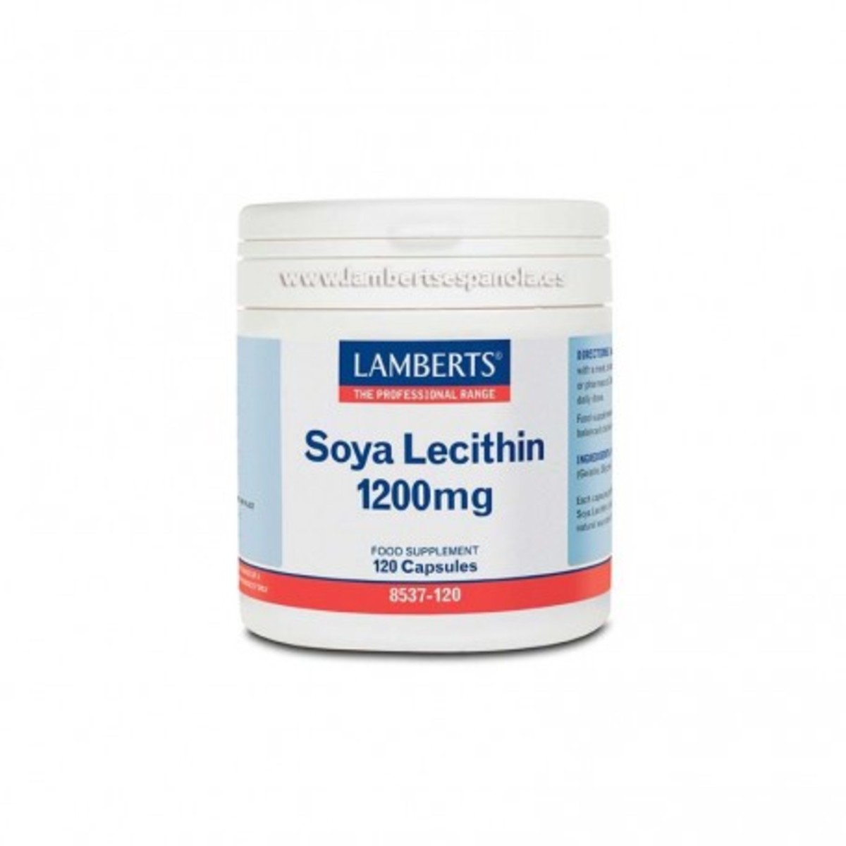Lecitina de Soja 1200 mg 120 Cápsulas Lamberts