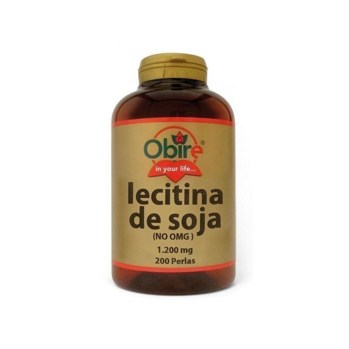 Lecitina de Soja 1200 mg 200 Perlas Obire
