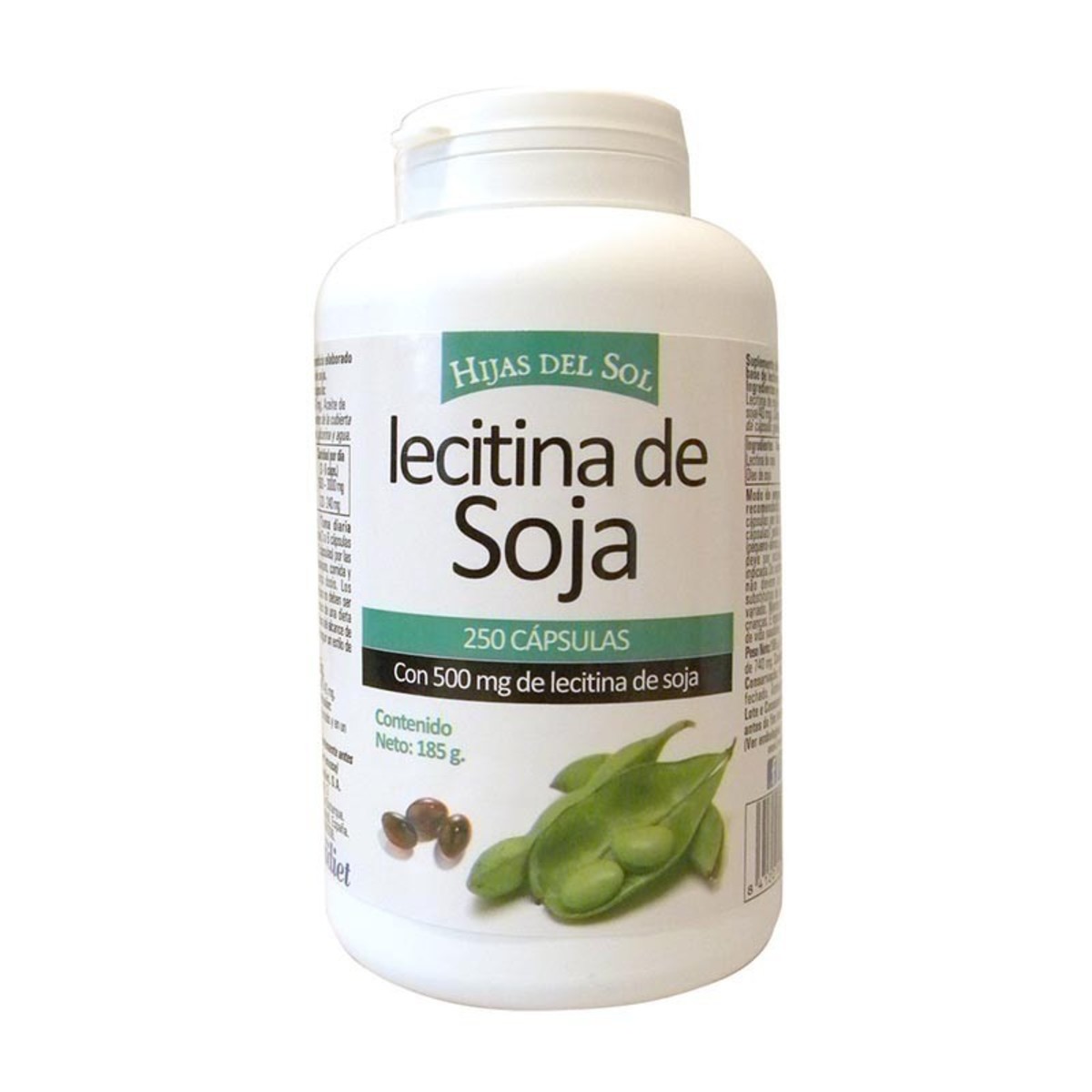Lecitina de Soja 500 mg 250 Perlas Hijas del Sol