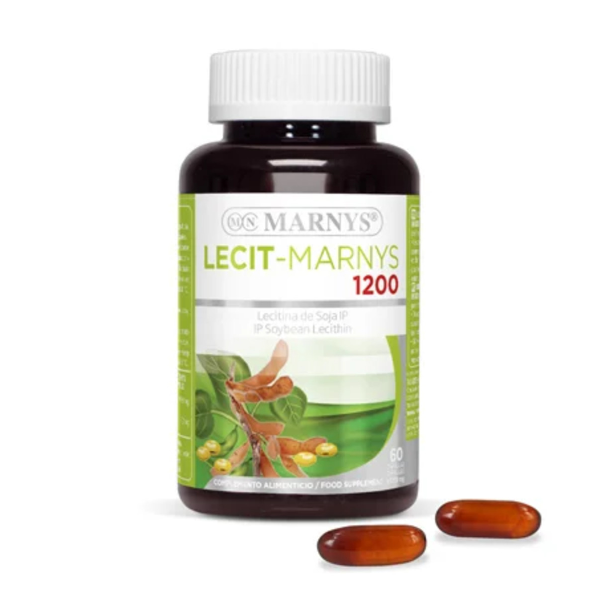 Lecitina de Soja Lecitmar 1200 mg 60 Perlas Marnys