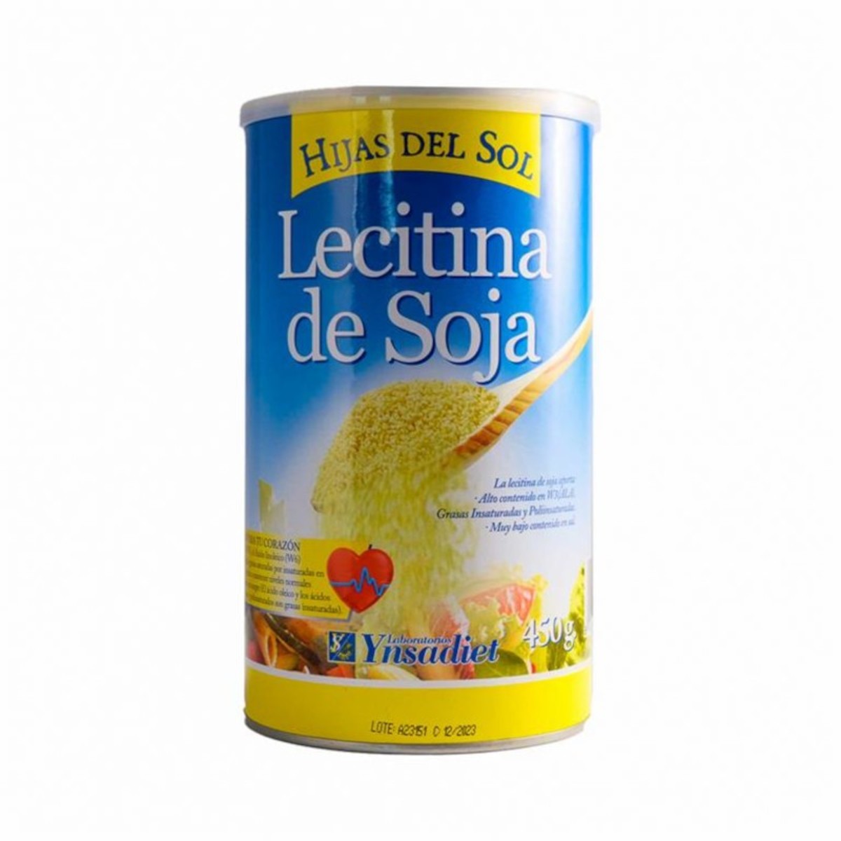 Lecitina soja granulada r Ynsa Diet – 450g