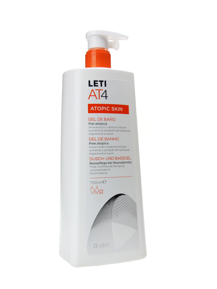 Leti At-4 Gel De Baño Dermo gaso 750 ml