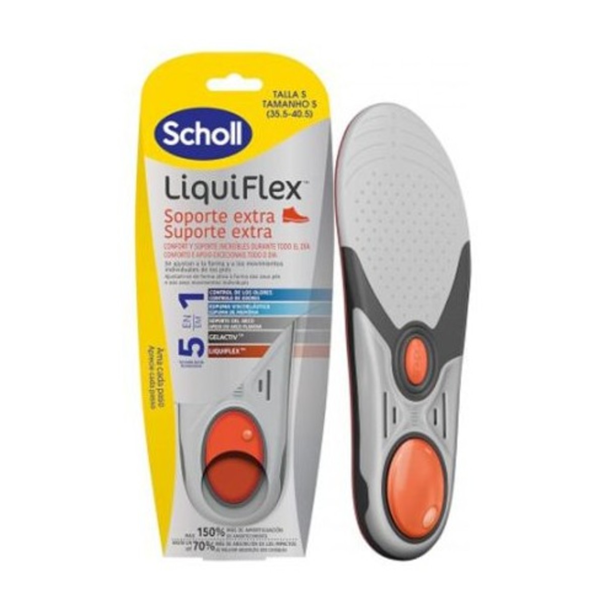 Liquiflex Plantillas Soporte Reforzado  Talla 35,5-40,5 1 U – Scholl
