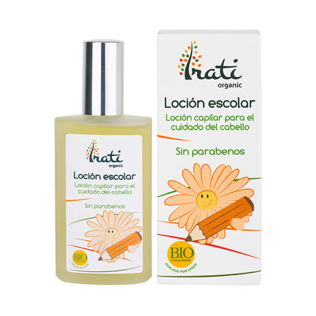 Loción escolar contra los piojos BIO 100 ml Irati Organic