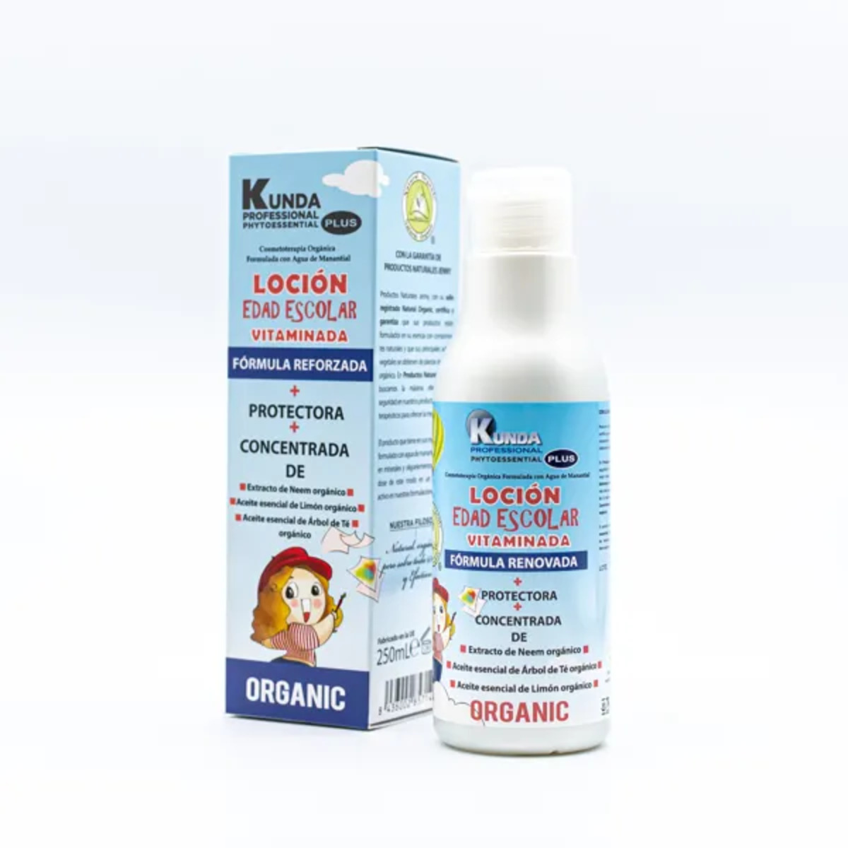 Loción Vitaminada Edad Escolar Kunda – 250ml