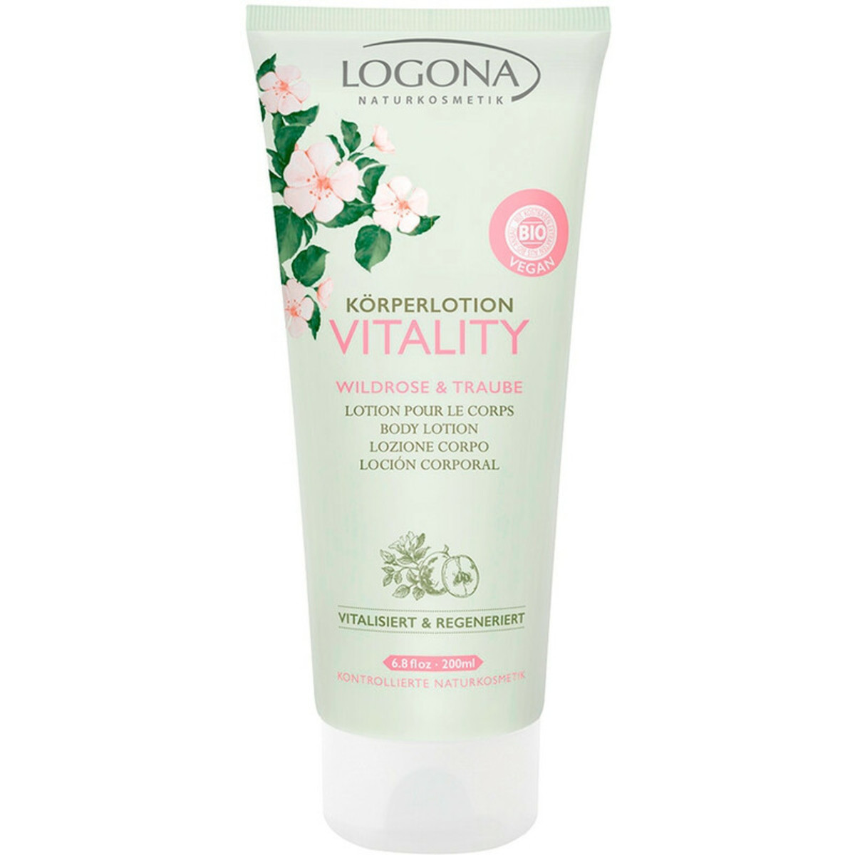 Logona Loción Corporal Vitality Rosa Uva – 200ml
