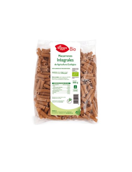 Maccheroni Integrali Bio El Granero – 500g