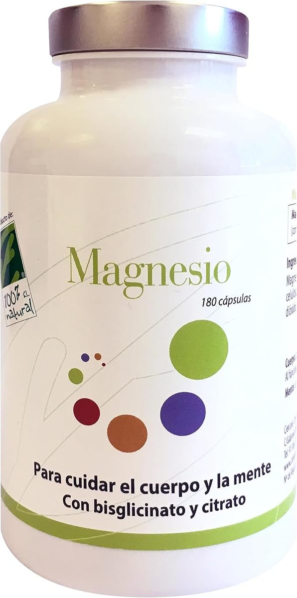 Magnesio 180 comprimidos 100 % Natural