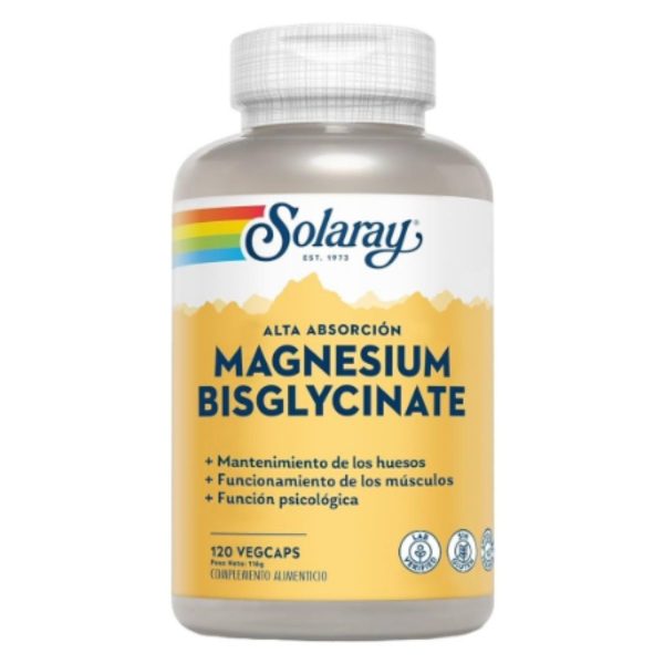 Magnesium Bisglycinat 120 Kapseln Solaray