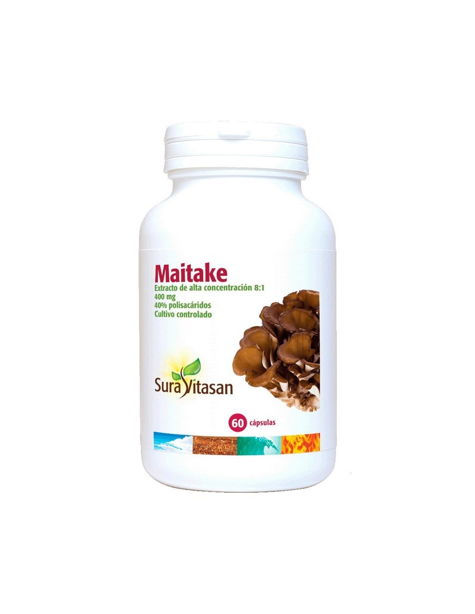 Maitake 400 mg 60 Cápsulas Sura Vitasan