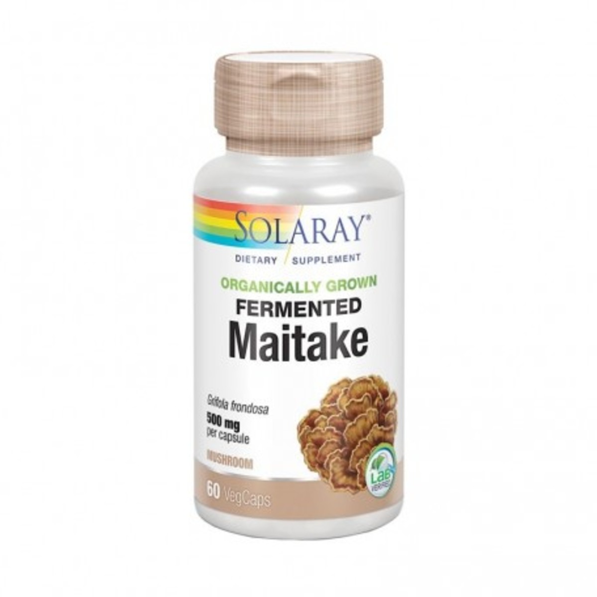Maitake 500 mg 60 Cápsulas Vegetales Solaray