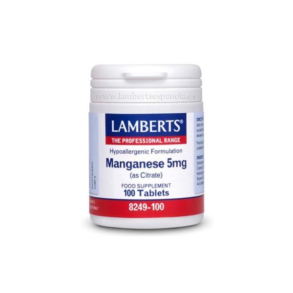 Manganeso (Citrato) 4 mg 100 Capsule Lamberts