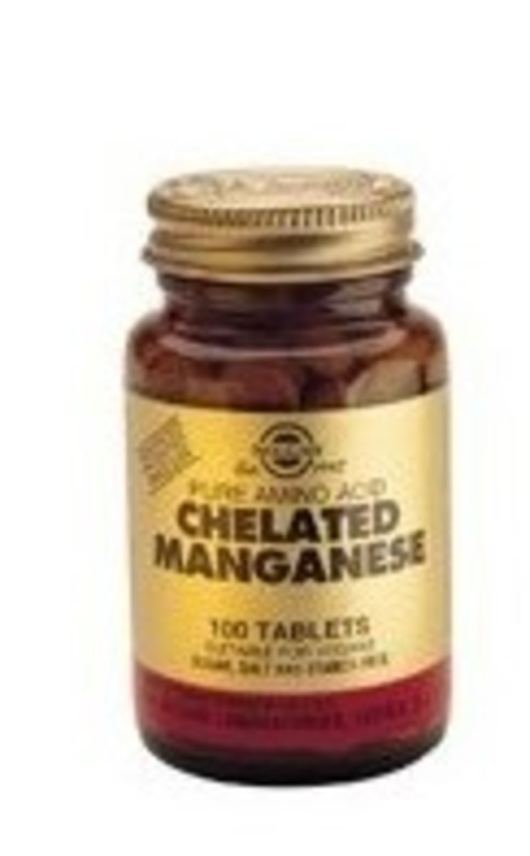 Manganeso Quelado 100 Comprimidos Solgar