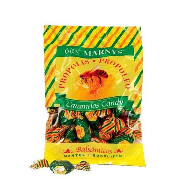 Marnys caramelos de propólio com mel, mentol e eucalipto ramos – 60g