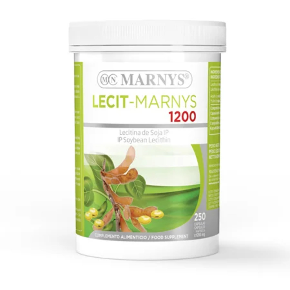 Marnys Lecit -Lecitina de Soja 1200 mg – 250 perlas