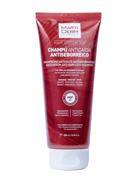 Martiderm ® hair system 3 gf shampooing anti-chute antiséborrhéique 200 ml