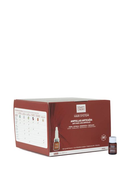 Martiderm système capillaire antichute 3 gf 28 ampoules