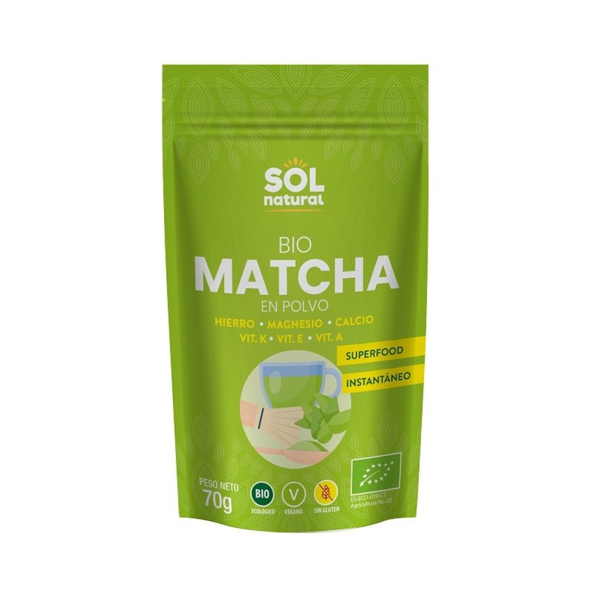 Matcha en polvo Bio Sol natural – 70g
