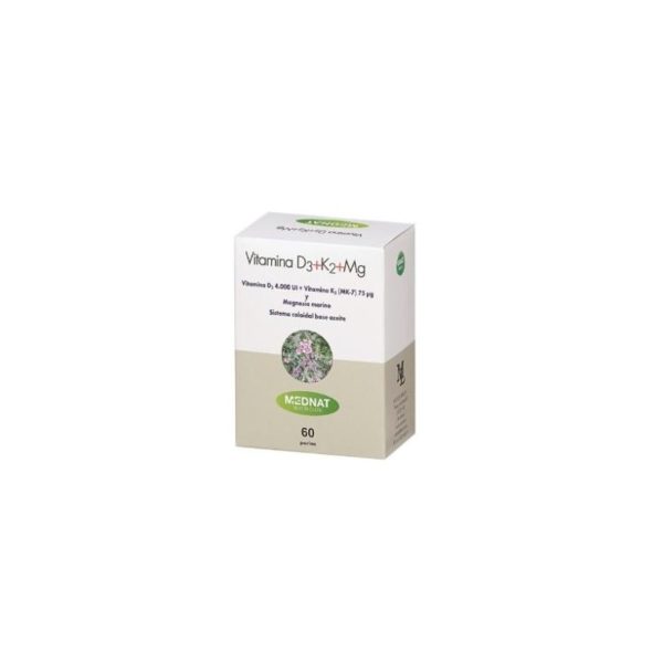 Mednat Vitamine D3 K2 Mag 60 capsules