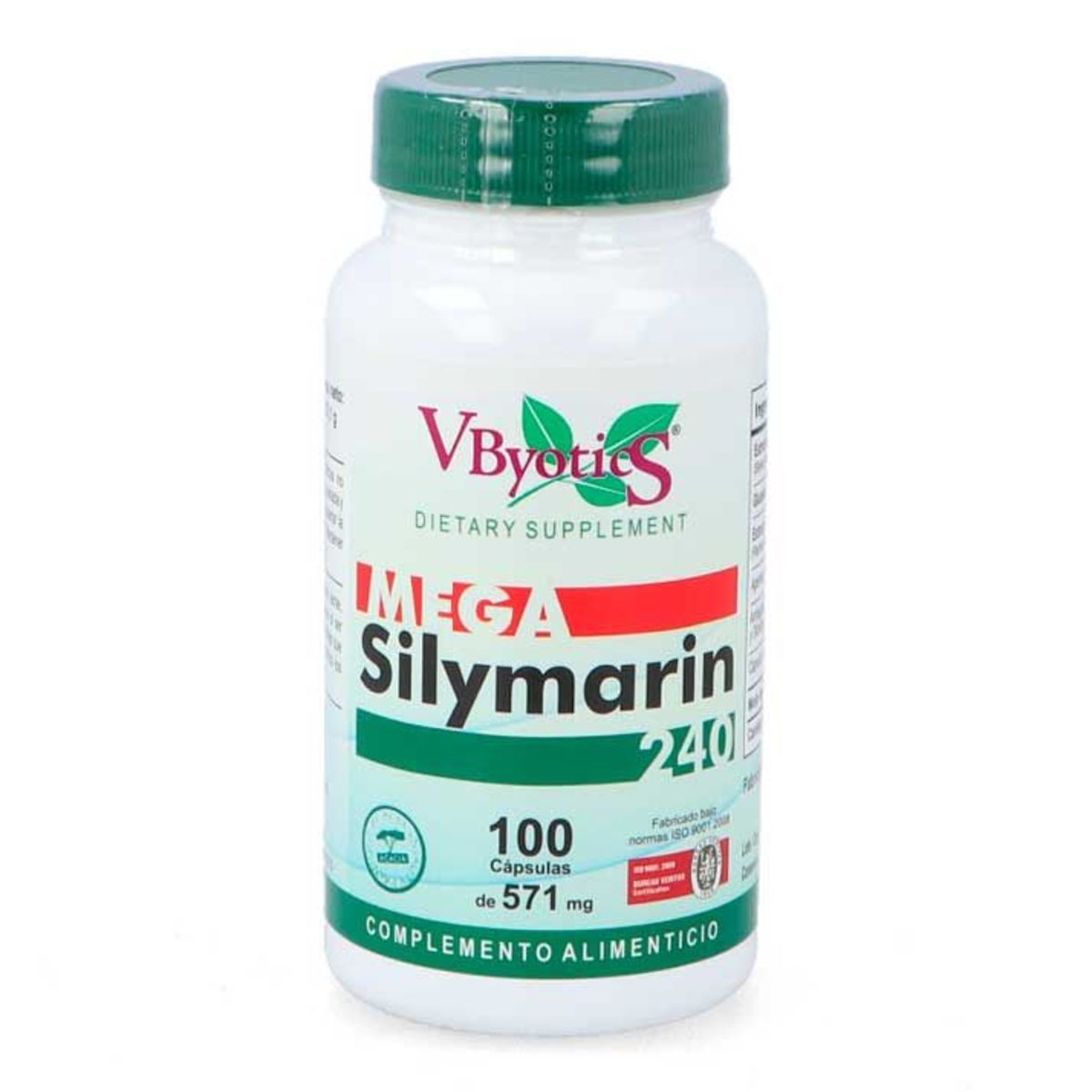 Mega Silimarina 240 mg 100 Cápsulas Vbyotics