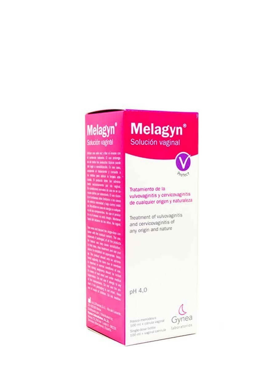 Melagyn solución vaginal 100 ml cánula vaginal