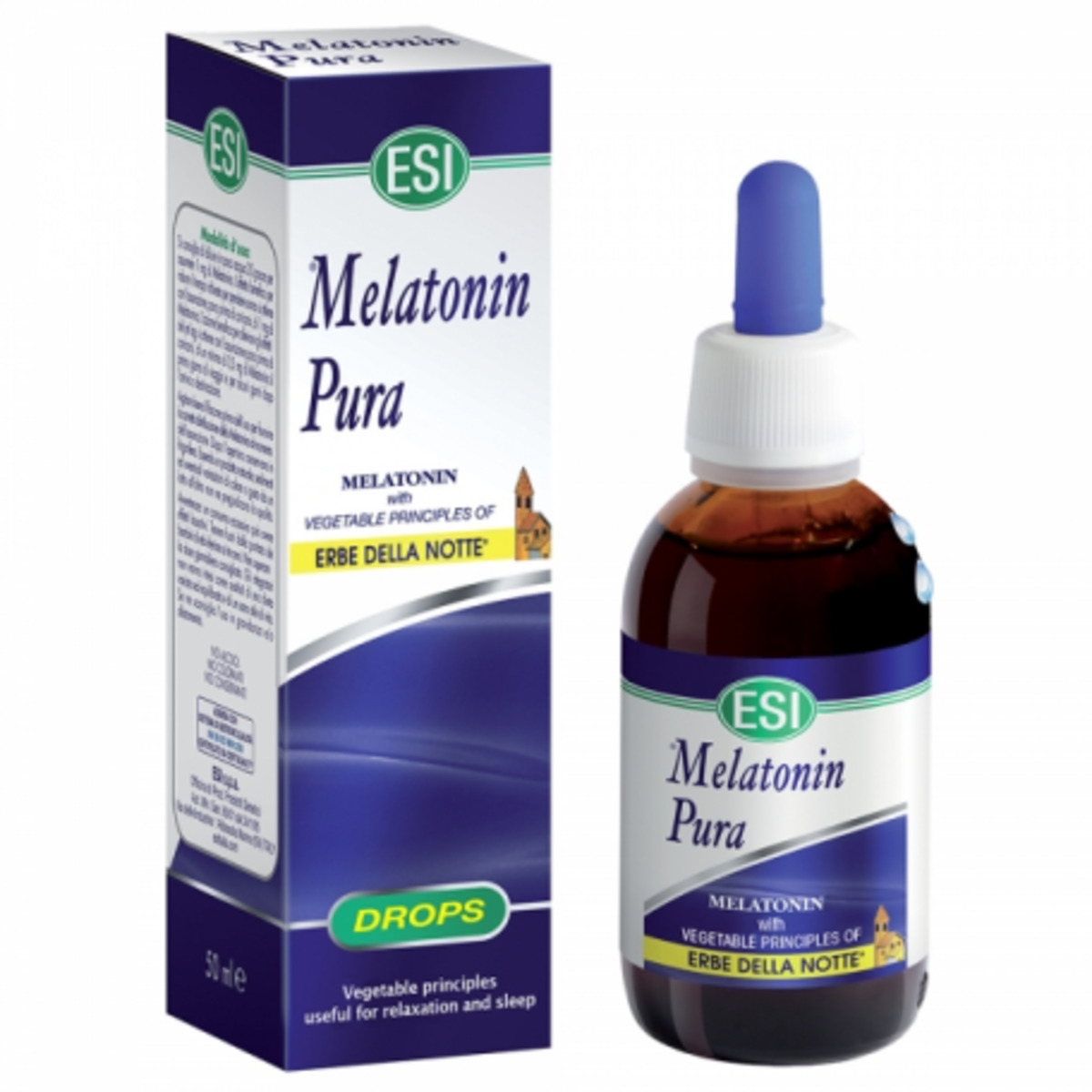 Melatonina Gotas 1.9 mg. con principios vegetales de Erbe della notte ESI – 50ml
