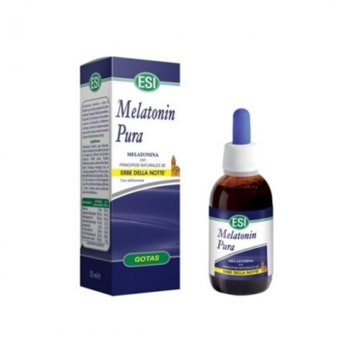 Melatonina Gotas con principios naturales de Erbe della notte 1 mg ESI – 50ml